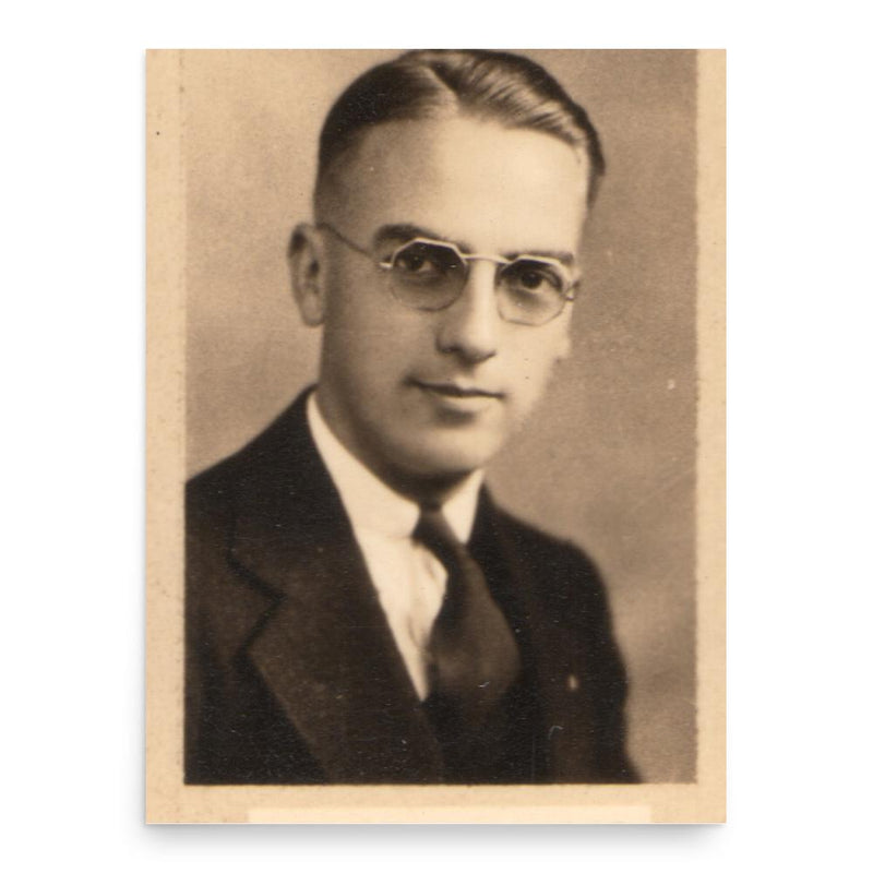 Floyd Van Nest Schultz poster print, in size 18x24 inches.