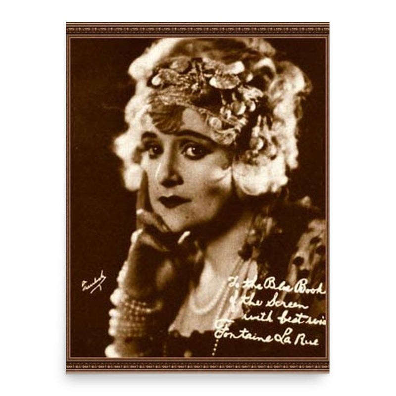 Fontaine La Rue poster print, in size 18x24 inches.