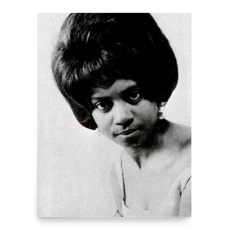 Fontella Bass poster print, in size 18x24 inches.