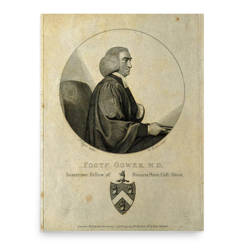 Foote Gower poster print, in size 18x24 inches.