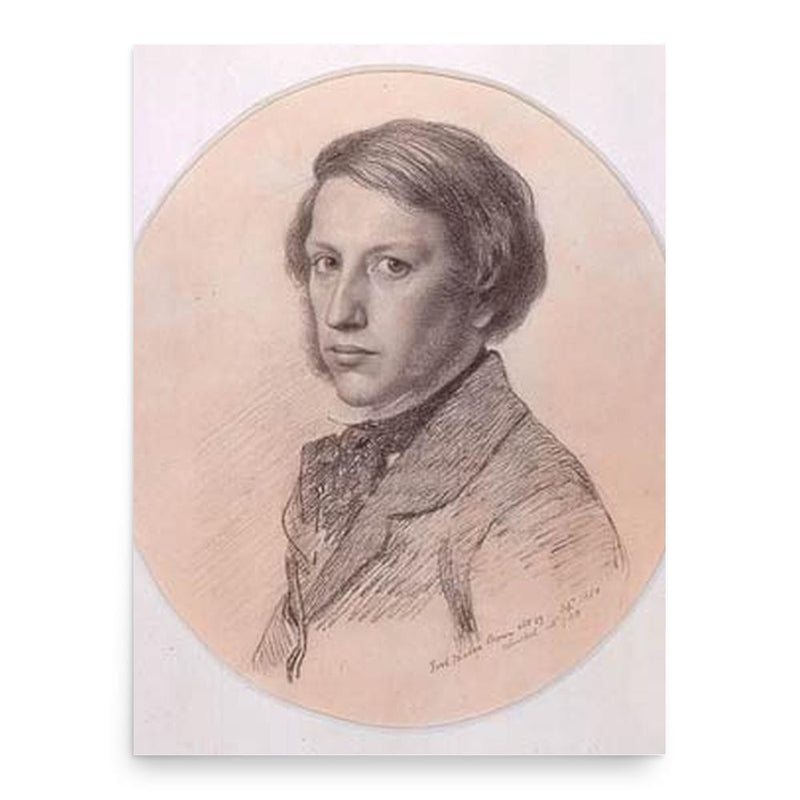 Ford Madox Brown poster print, in size 18x24 inches.