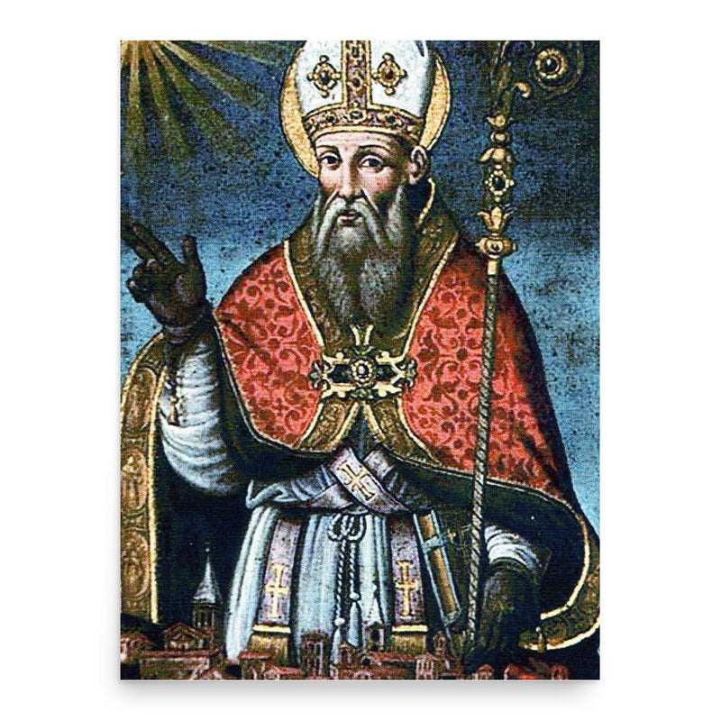 Fortunatus of Todi poster print, in size 18x24 inches.