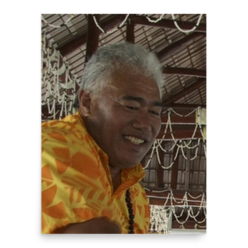 Foua Toloa poster print, in size 18x24 inches.