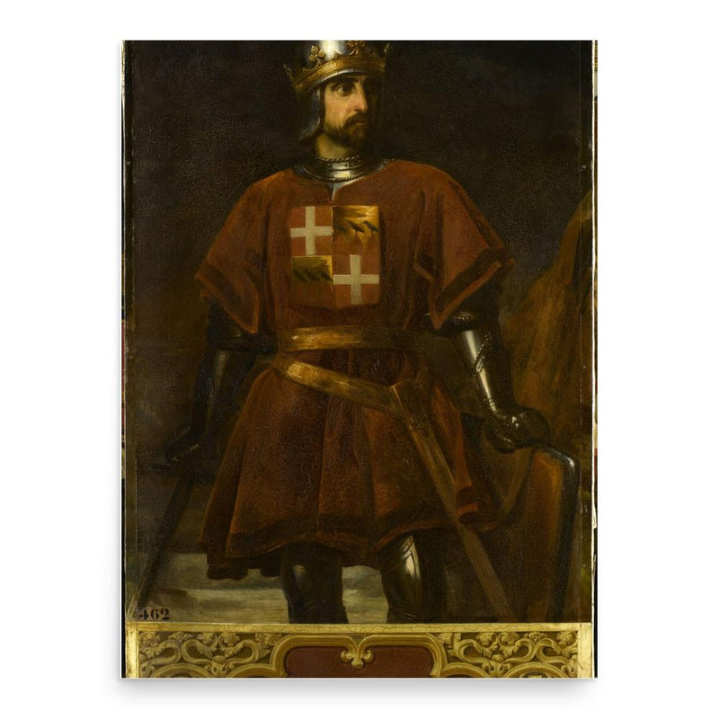 Foulques de Villaret poster print, in size 18x24 inches.