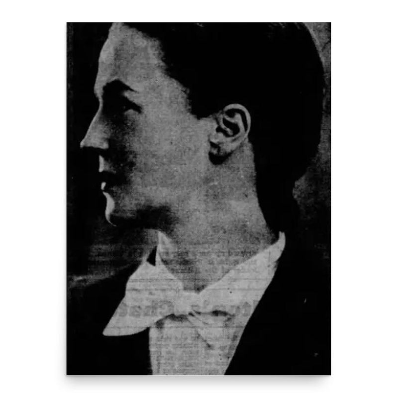 Frances Adaskin poster print, in size 18x24 inches.