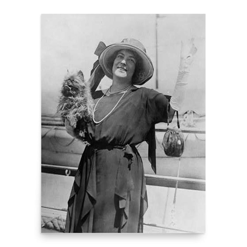 Frances Alda poster print, in size 18x24 inches.