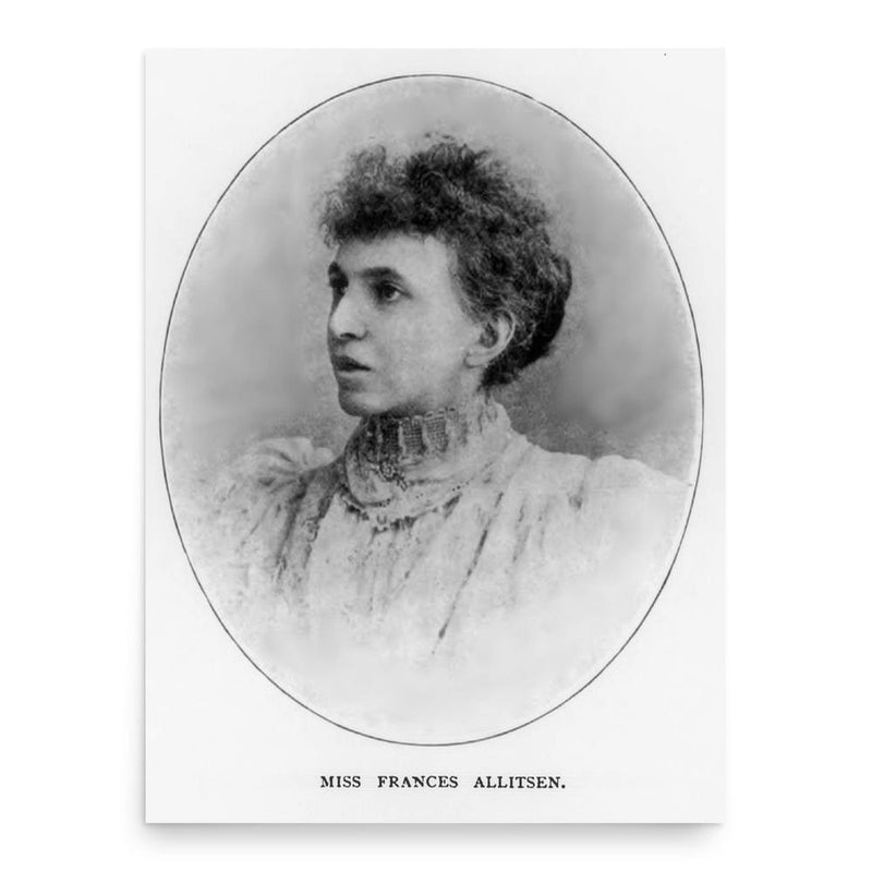 Frances Allitsen poster print, in size 18x24 inches.