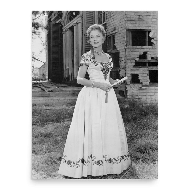 Frances Bergen poster print, in size 18x24 inches.