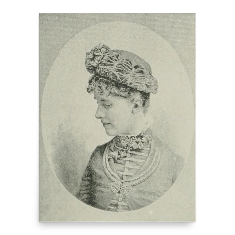 Frances Courtenay Baylor poster print, in size 18x24 inches.