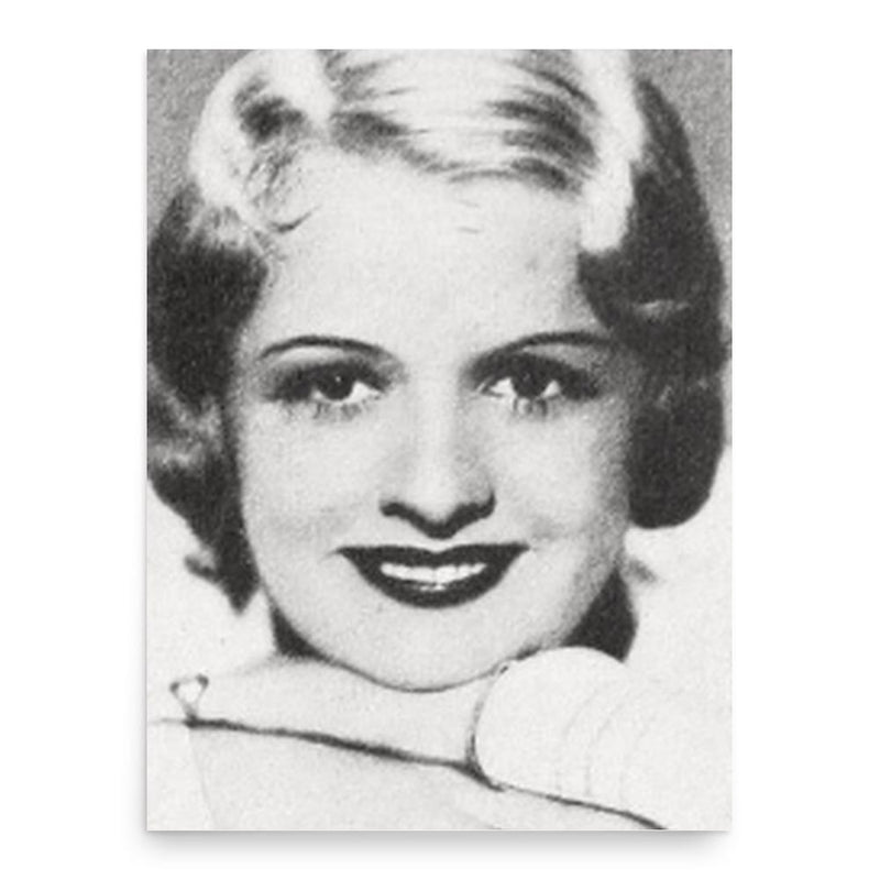 Frances Dade poster print, in size 18x24 inches.