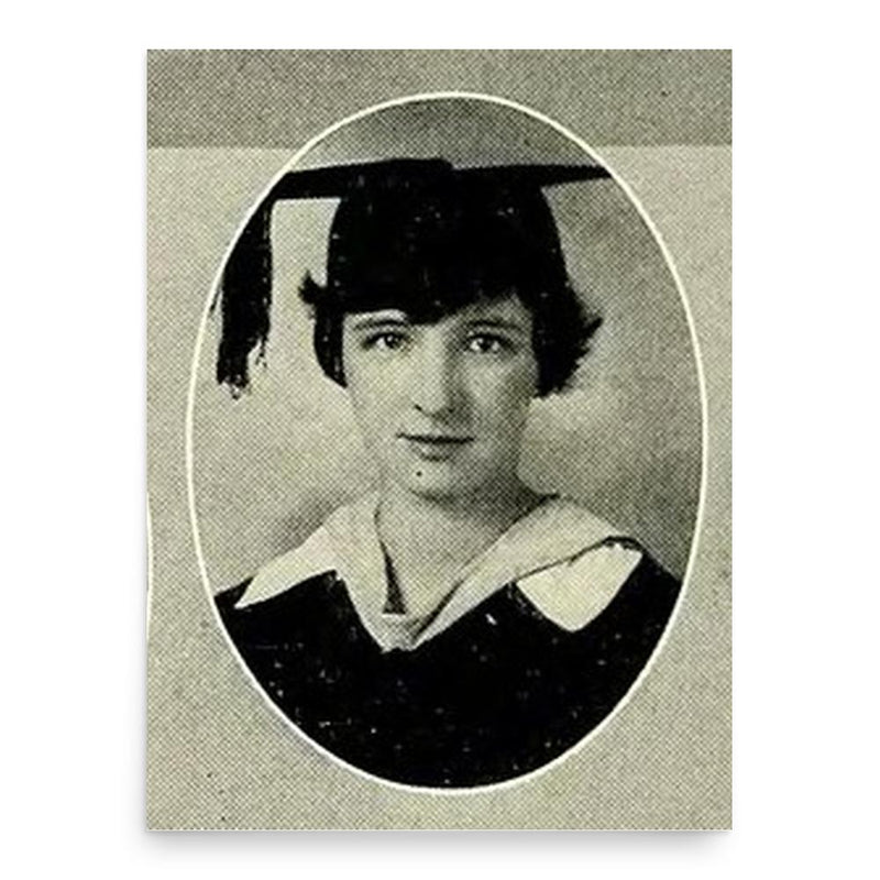 Frances Freeborn Pauley poster print, in size 18x24 inches.