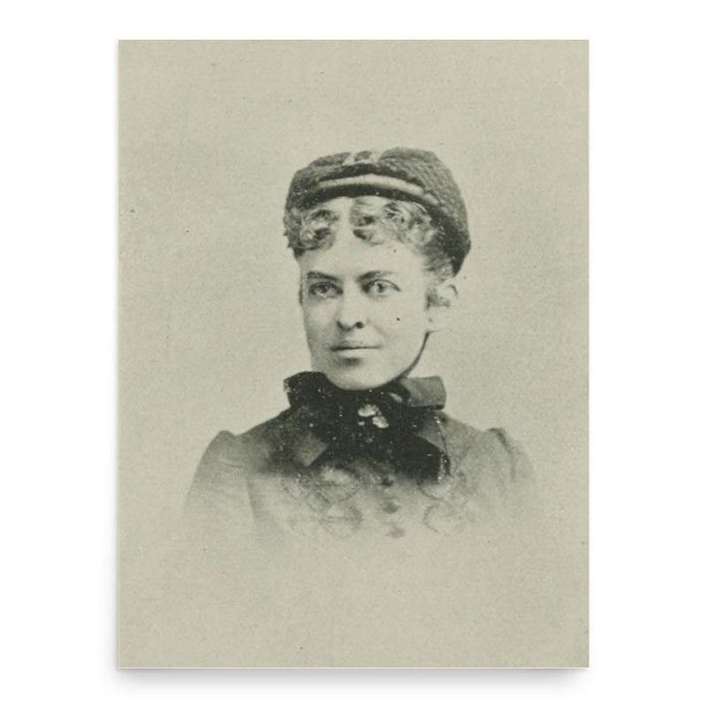 Frances Julia Barnes poster print, in size 18x24 inches.