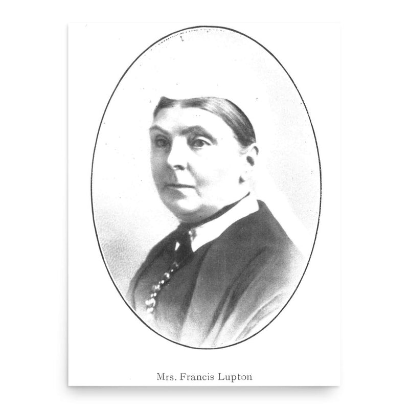 Frances Lupton poster print, in size 18x24 inches.