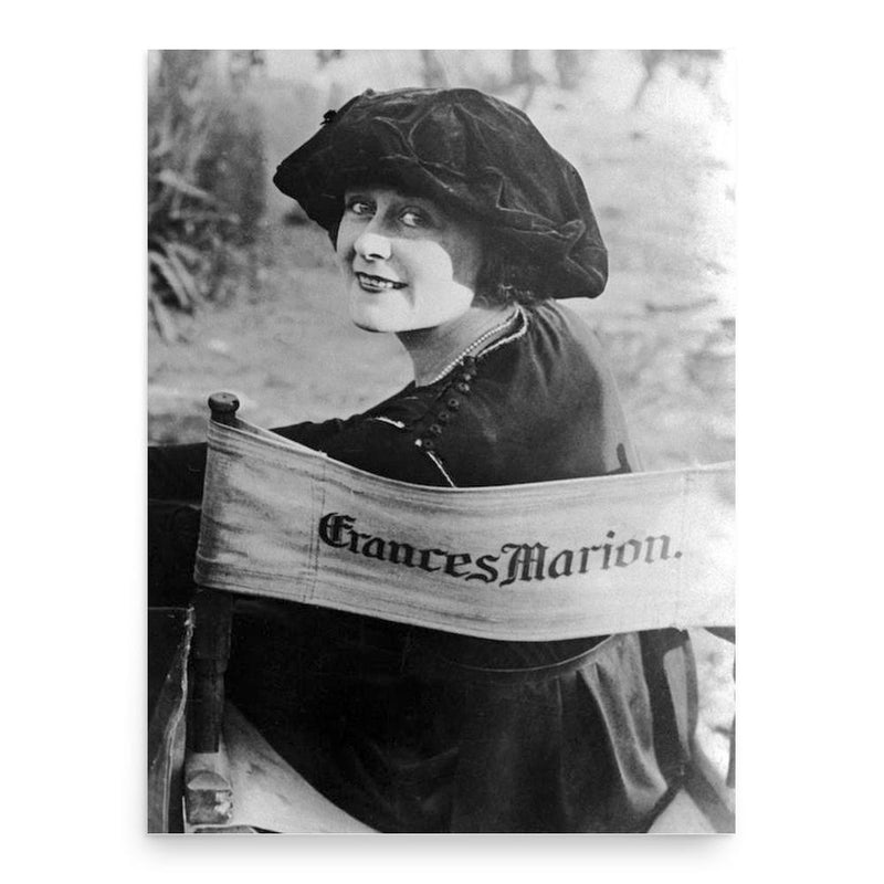 Frances Marion poster print, in size 18x24 inches.