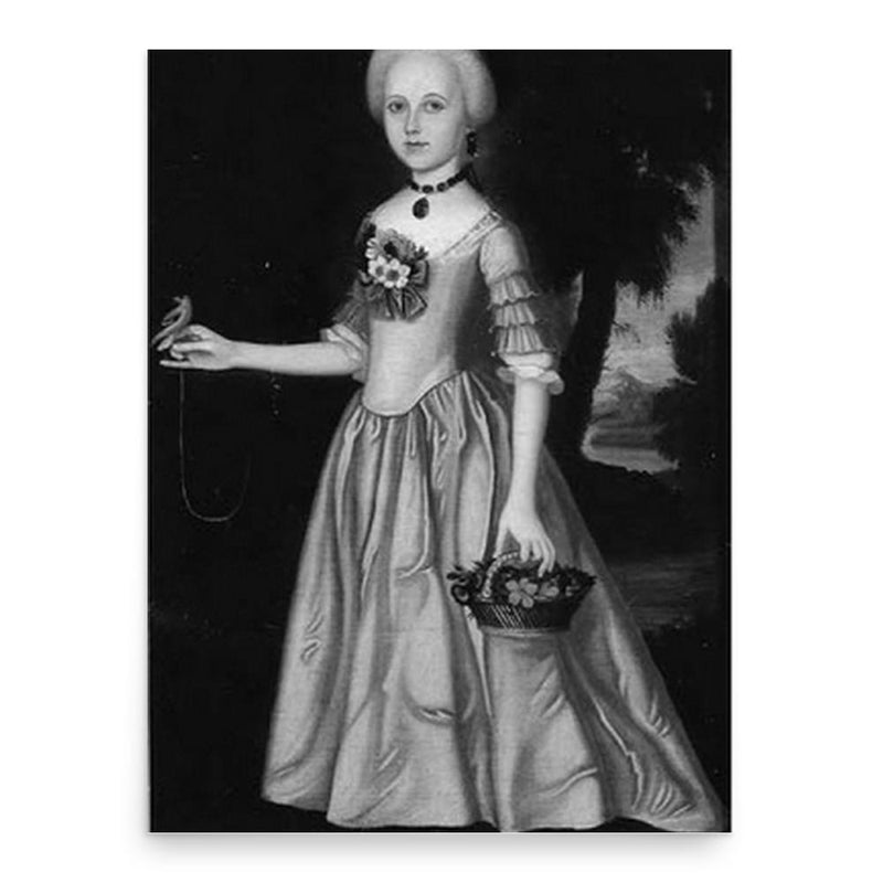 Frances Montresor Buchanan Allen Penniman poster print, in size 18x24 inches.