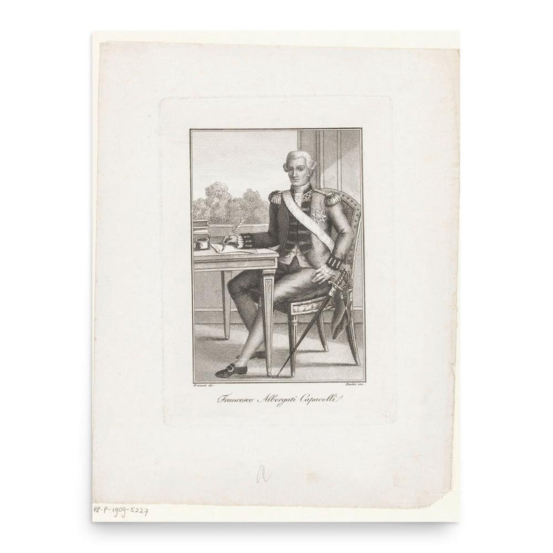 Francesco Albergati Capacelli poster print, in size 18x24 inches.