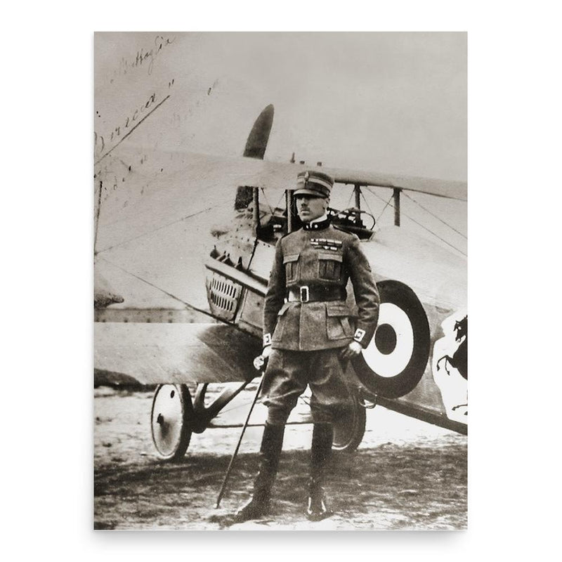 Francesco Baracca poster print, in size 18x24 inches.