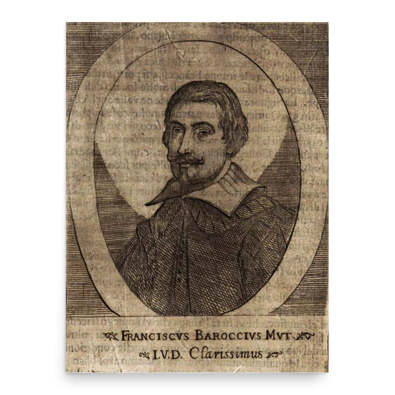 Francesco Barozzi poster print, in size 18x24 inches.