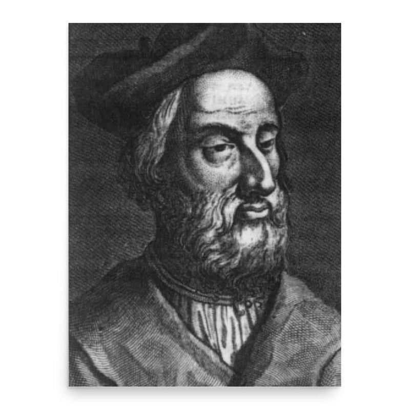 Francesco Berni poster print, in size 18x24 inches.