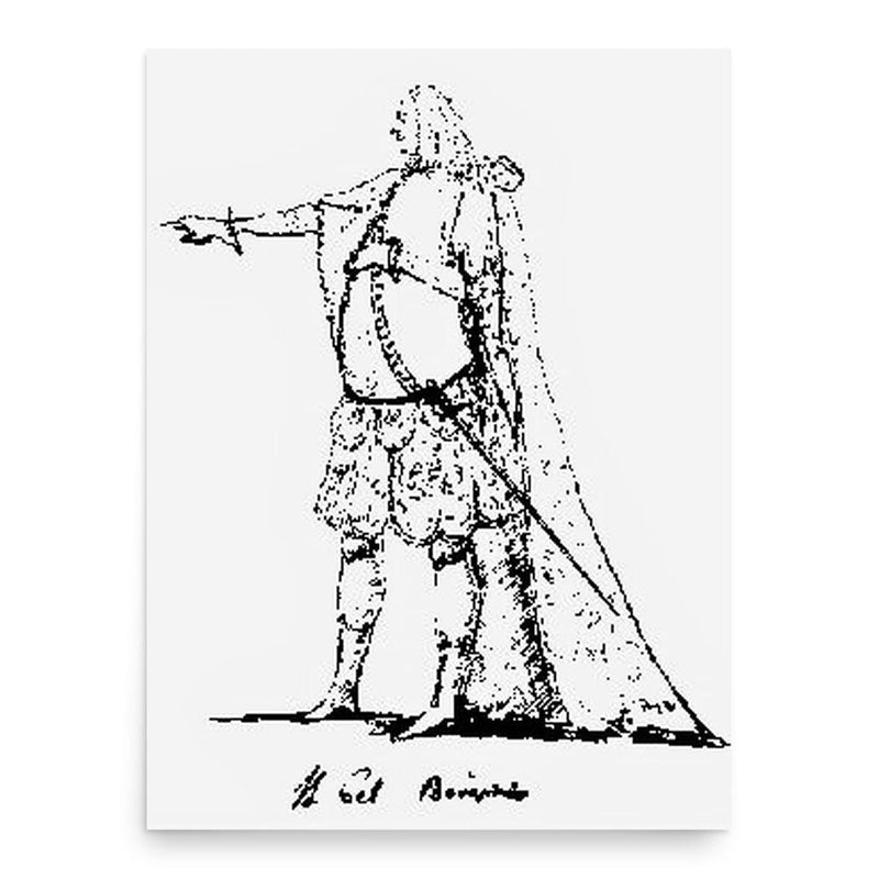 Francesco Borosini poster print, in size 18x24 inches.