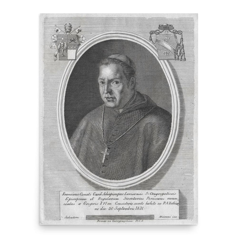 Francesco Canali poster print, in size 18x24 inches.