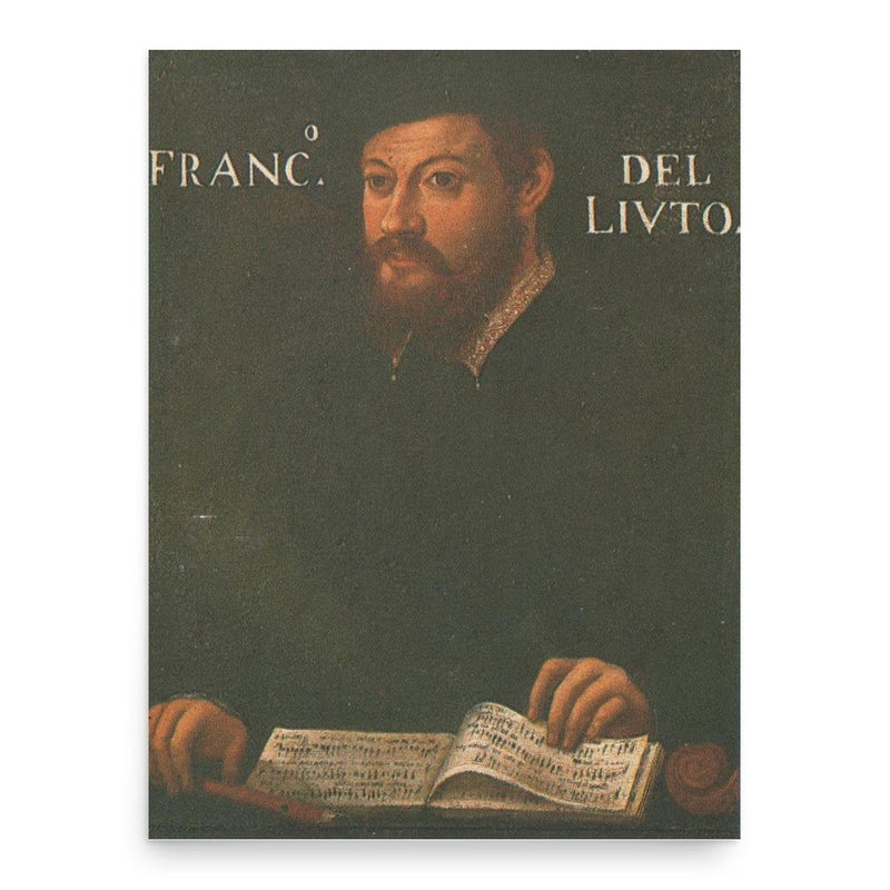 Francesco Canova da Milano poster print, in size 18x24 inches.