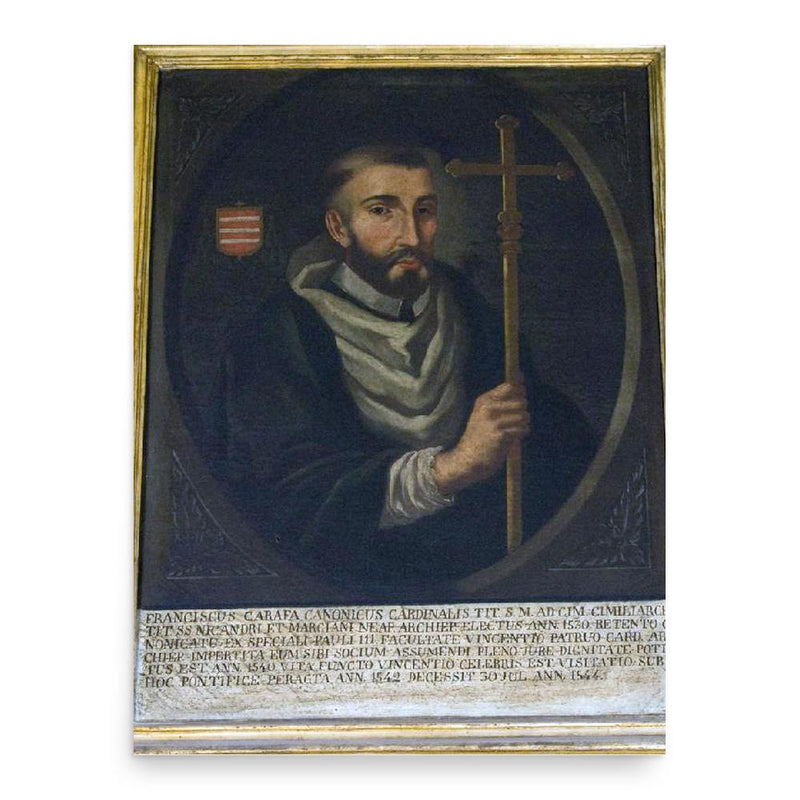 Francesco Carafa poster print, in size 18x24 inches.