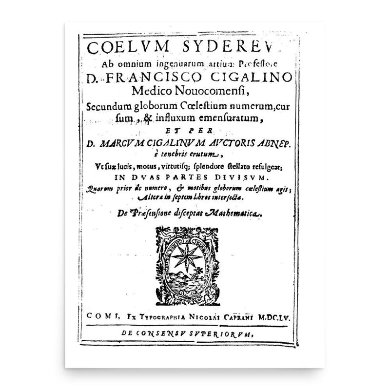 Francesco Cigalini poster print, in size 18x24 inches.