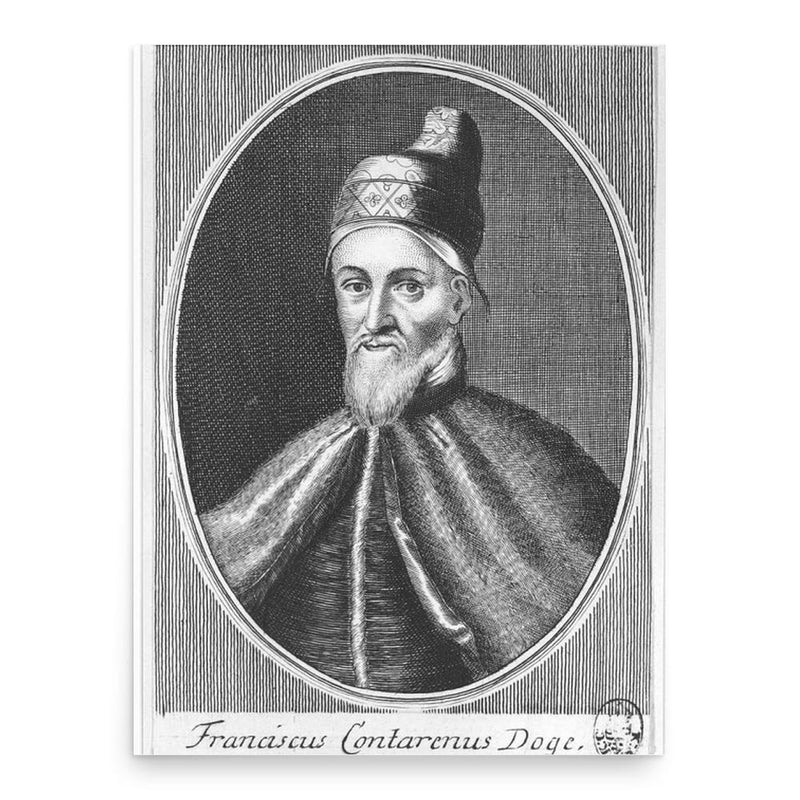 Francesco Contarini poster print, in size 18x24 inches.