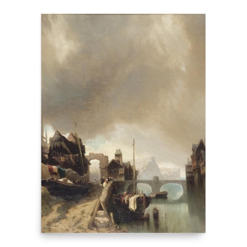 Francesco Gamba poster print, in size 18x24 inches.