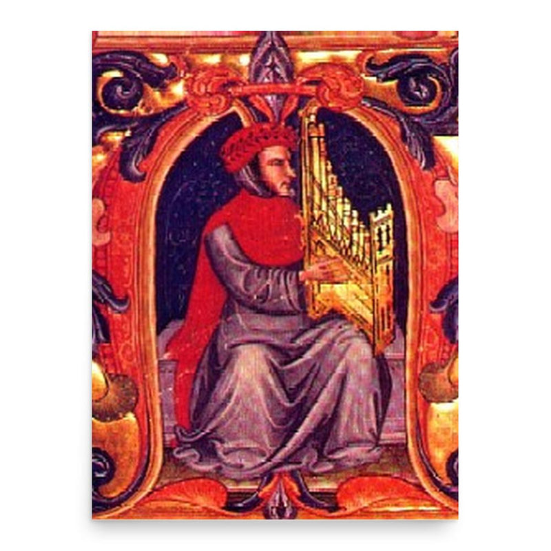 Francesco Landini poster print, in size 18x24 inches.