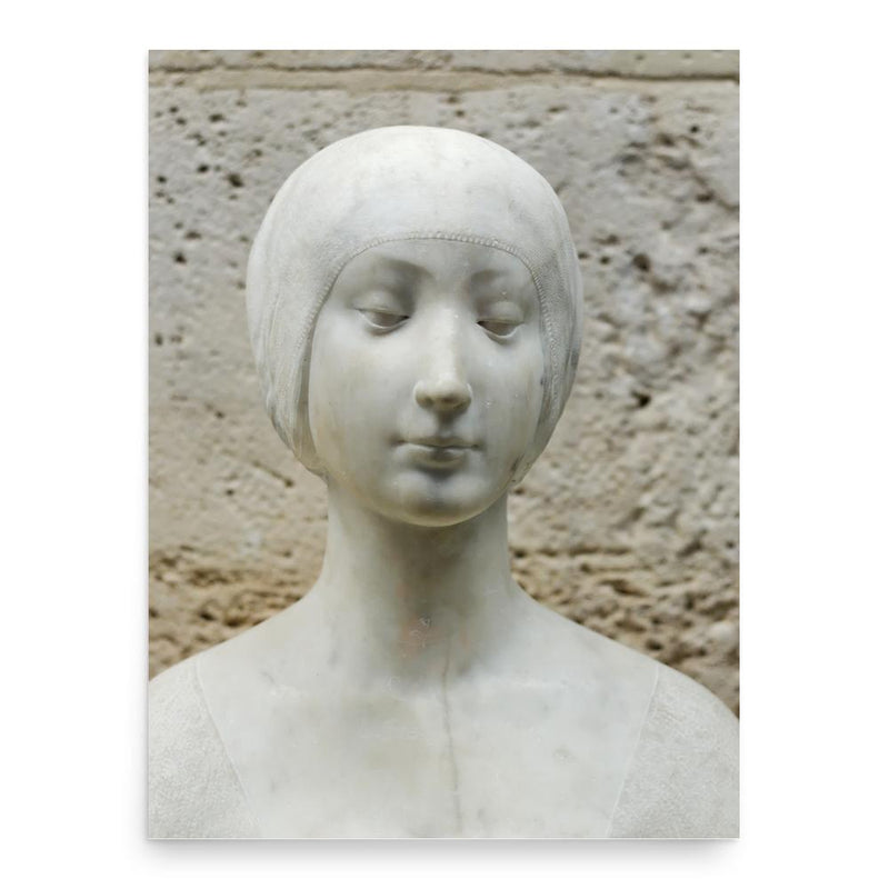 Francesco Laurana poster print, in size 18x24 inches.