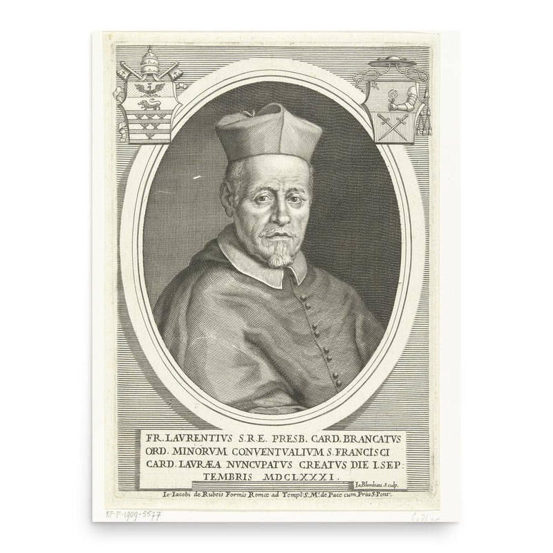 Francesco Lorenzo Brancati di Lauria poster print, in size 18x24 inches.