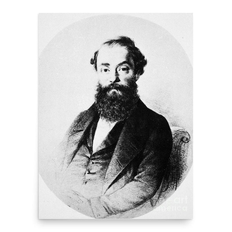 Francesco Maria Piave poster print, in size 18x24 inches.