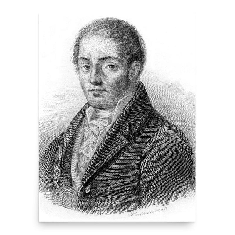 Francesco Mario Pagano poster print, in size 18x24 inches.