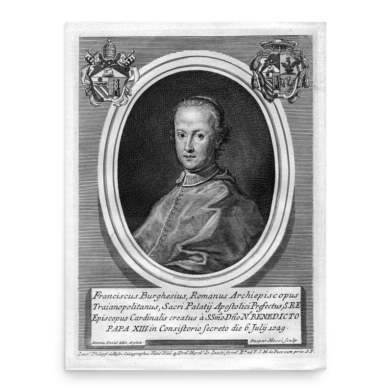 Francesco Scipione Maria Borghese poster print, in size 18x24 inches.