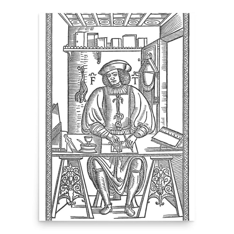 Francesco Torniello poster print, in size 18x24 inches.