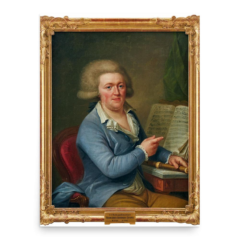 Francesco Uttini poster print, in size 18x24 inches.