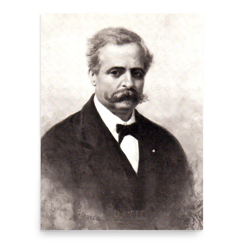 Francesco de Sanctis poster print, in size 18x24 inches.