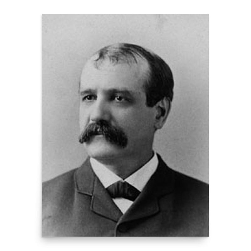 Francis Amasa Walker poster print, in size 18x24 inches.