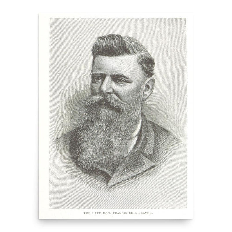 Francis Beaver poster print, in size 18x24 inches.