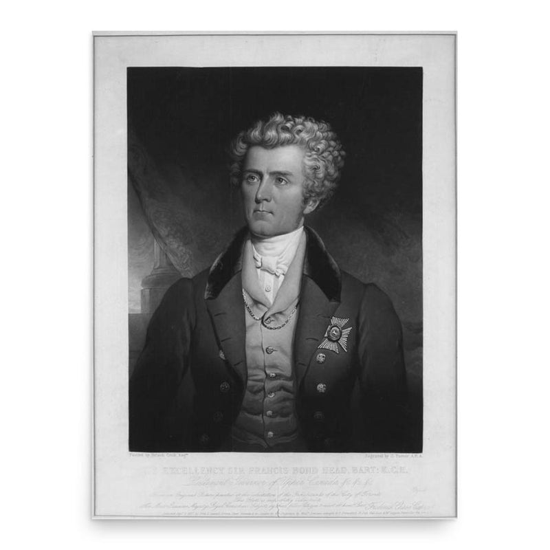 Francis Bond Head poster print, in size 18x24 inches.