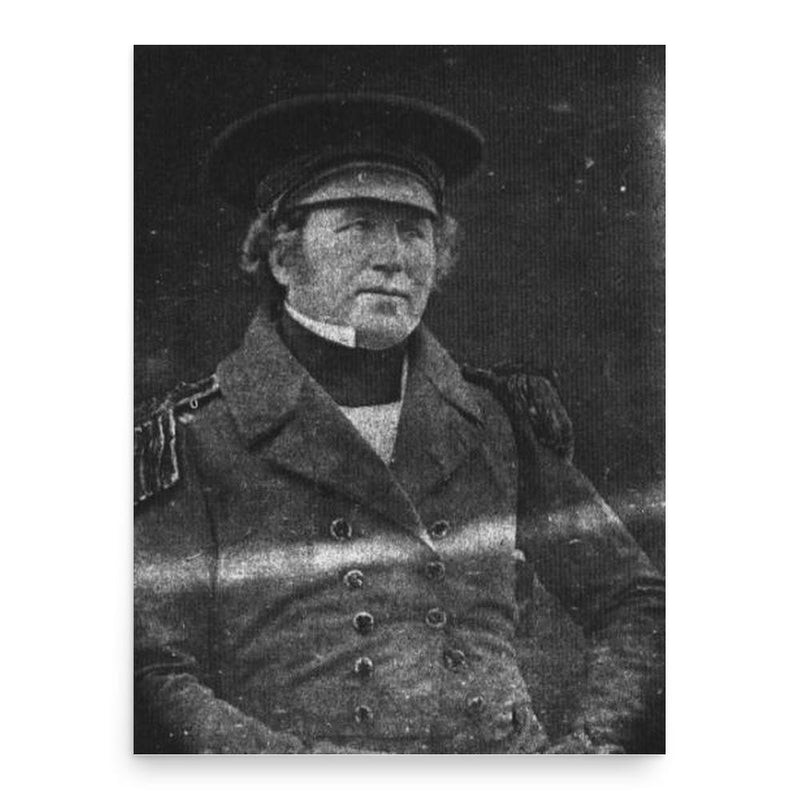 Francis Crozier poster print, in size 18x24 inches.