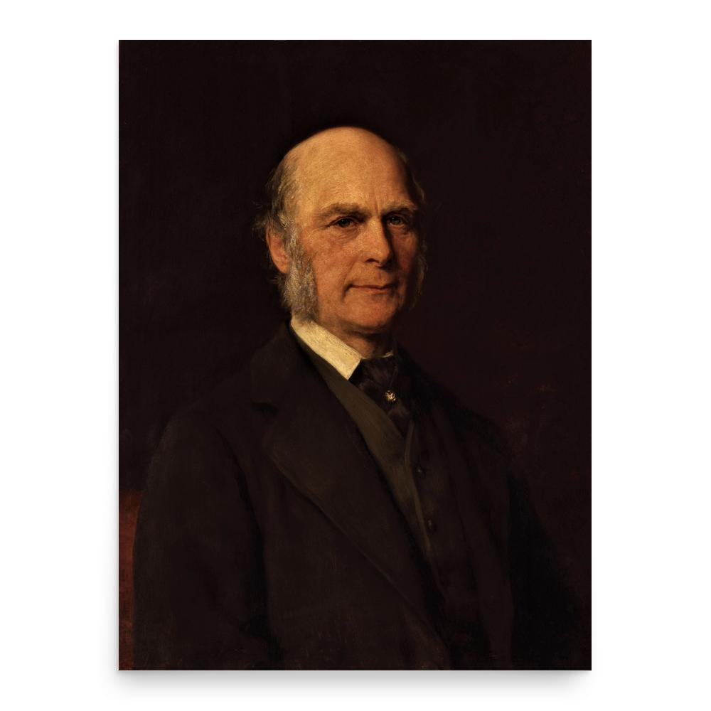 Francis Galton poster print, in size 18x24 inches.