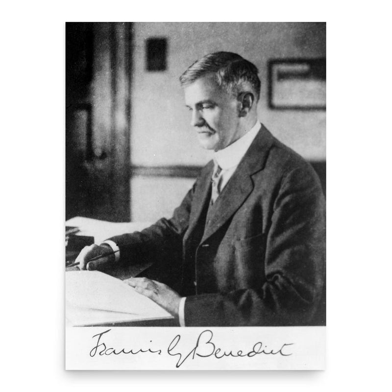 Francis Gano Benedict poster print, in size 18x24 inches.