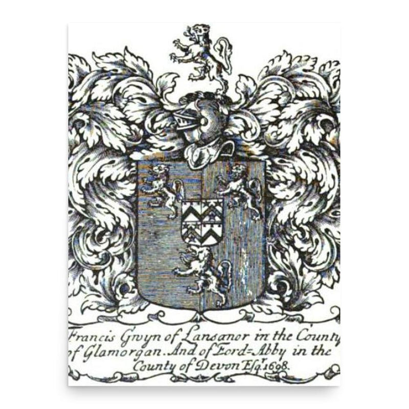 Francis Gwyn poster print, in size 18x24 inches.