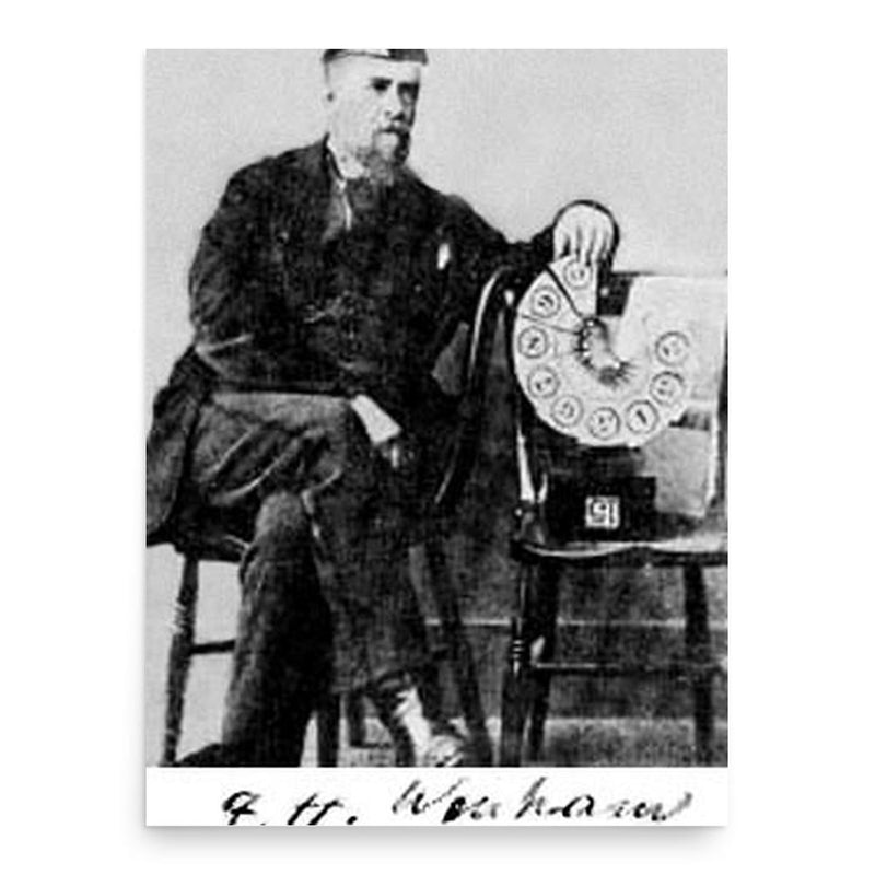 Francis Herbert Wenham poster print, in size 18x24 inches.