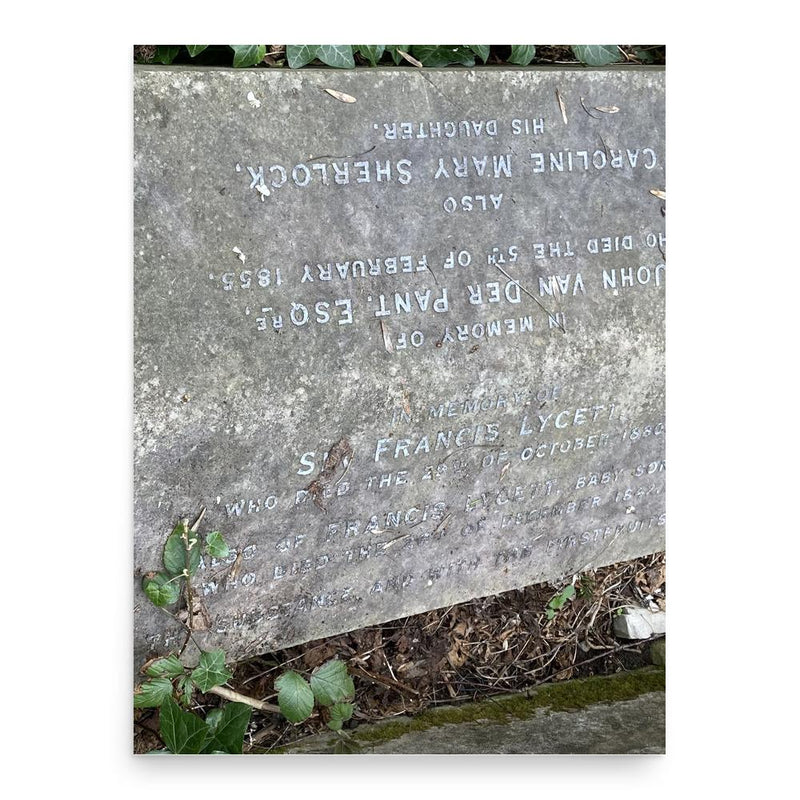 Francis Lycett poster print, in size 18x24 inches.