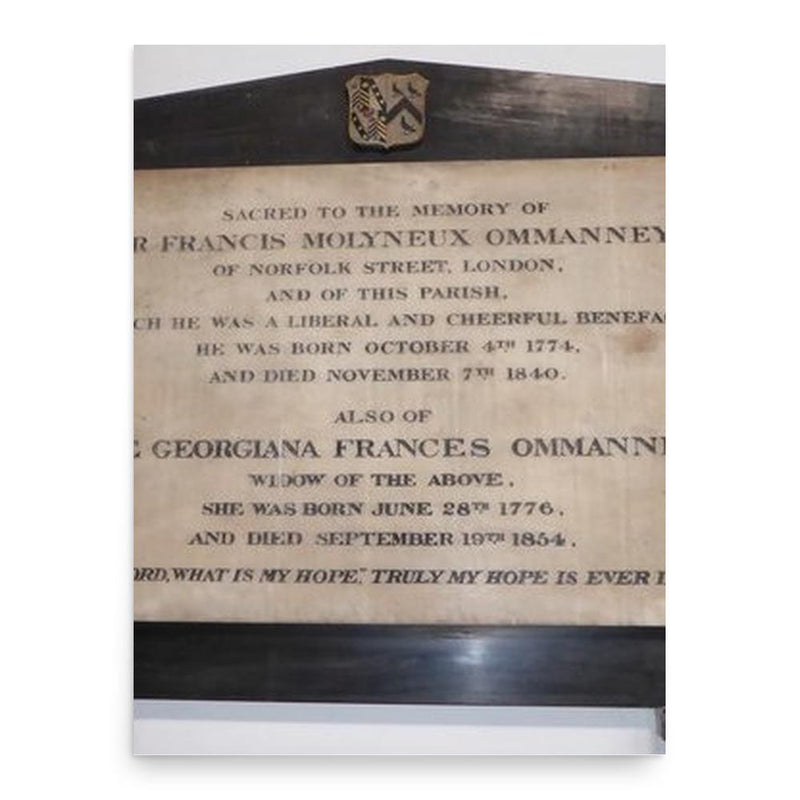 Francis Ommanney poster print, in size 18x24 inches.