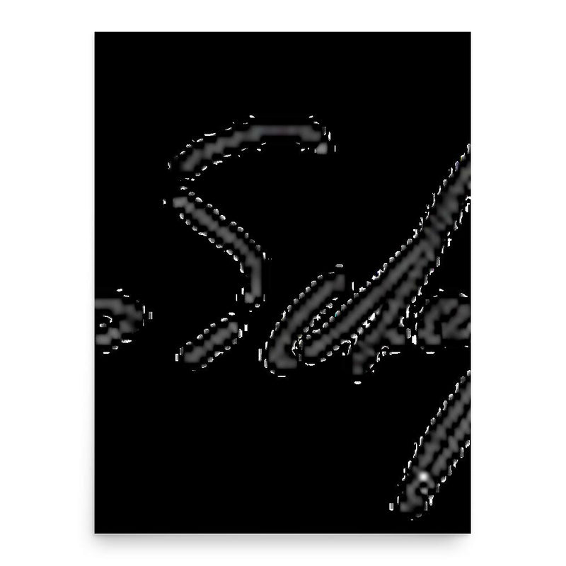 Francis Schaeffer poster print, in size 18x24 inches.